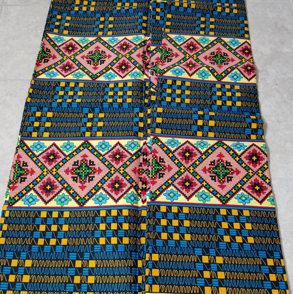 tribal African ankara fabric sold per yard